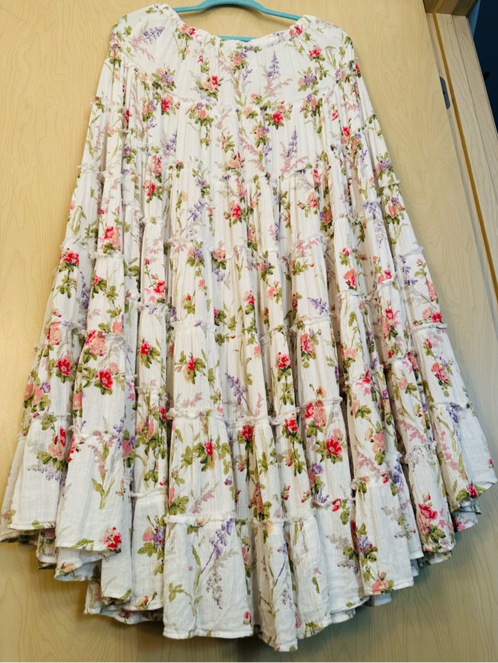 Ralph Lauren White Floral Maxi Skirt